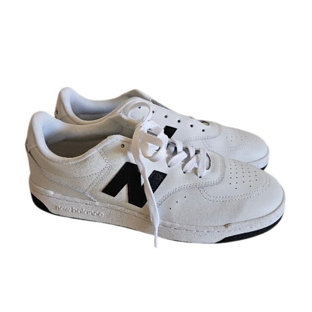 New Balance BB80BNN White Black Court Sneakers Mens 10 Low Top Shoes